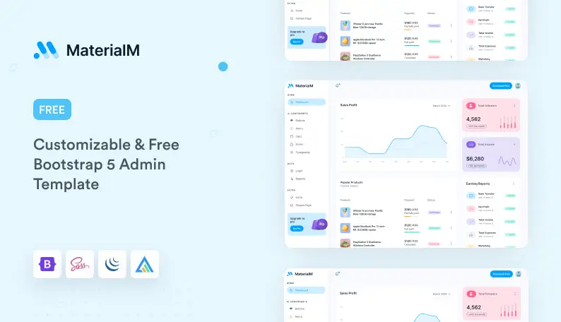 MaterialPro Dashboard